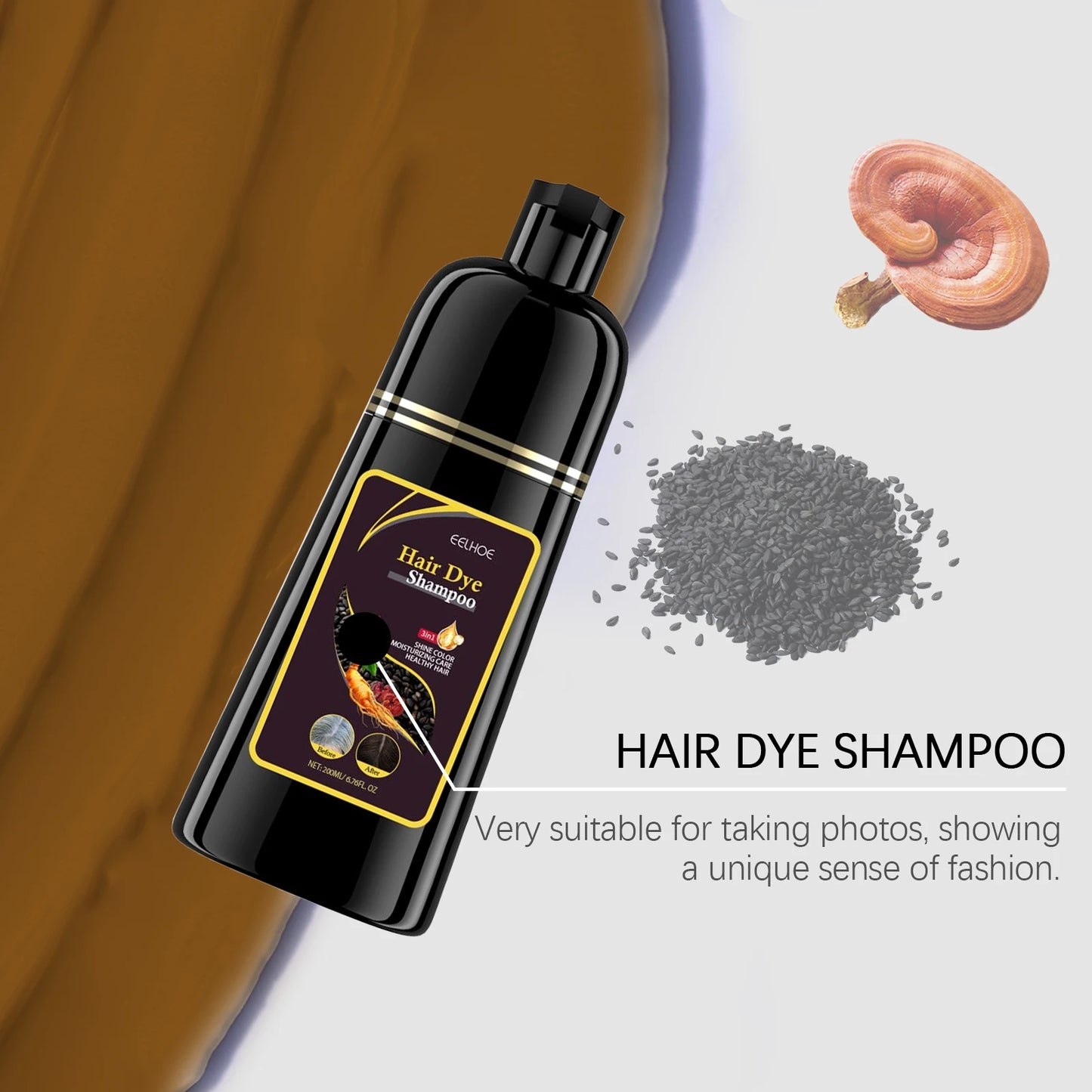 easy hair dye shampoo for natural looking hair color
