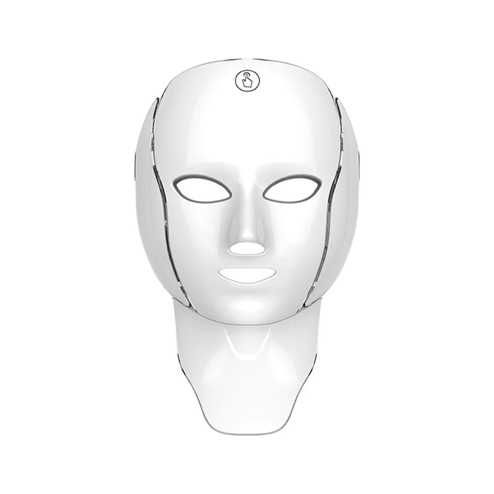 7 Colors Facial LED Mask Photon Whitening Neck Mask Device For Skin Rejuvenation Anti-Acne Anti-aging Beauty Mask Skincare Tool