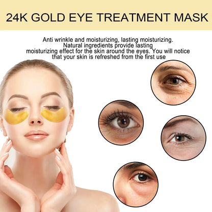 Moisturizing Eye Mask Patches – Dark Circle Removal &amp; Anti‑Wrinkle Treatment