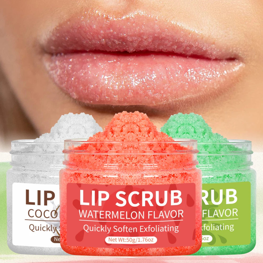 green apple lip scrub for smooth soft lips treatment
