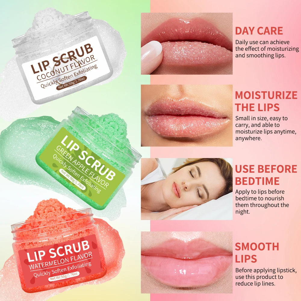 coconut lip scrub exfoliating dry lips moisturizing care

