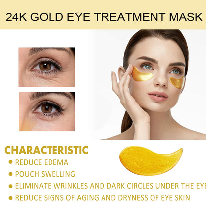 Moisturizing Eye Mask Patches – Dark Circle Removal &amp; Anti‑Wrinkle Treatment