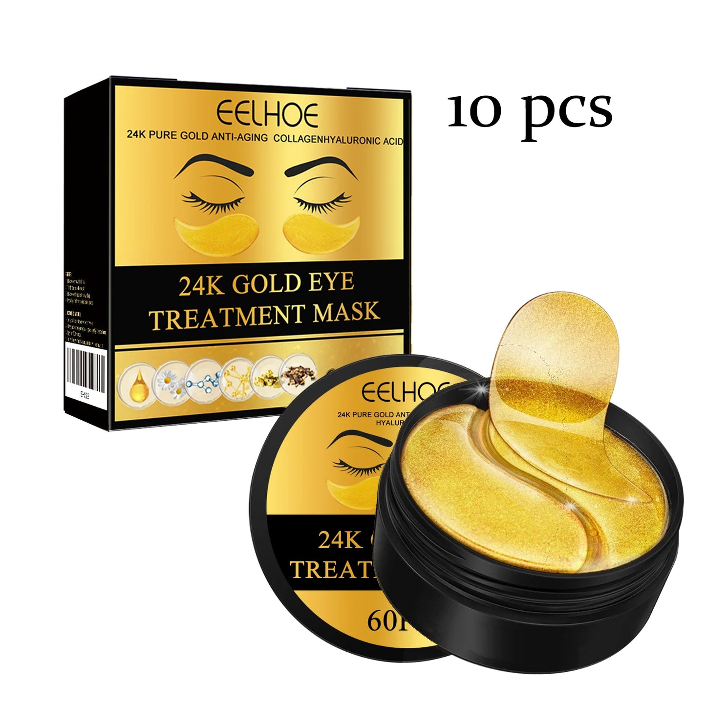 Moisturizing Eye Mask Patches – Dark Circle Removal &amp; Anti‑Wrinkle Treatment