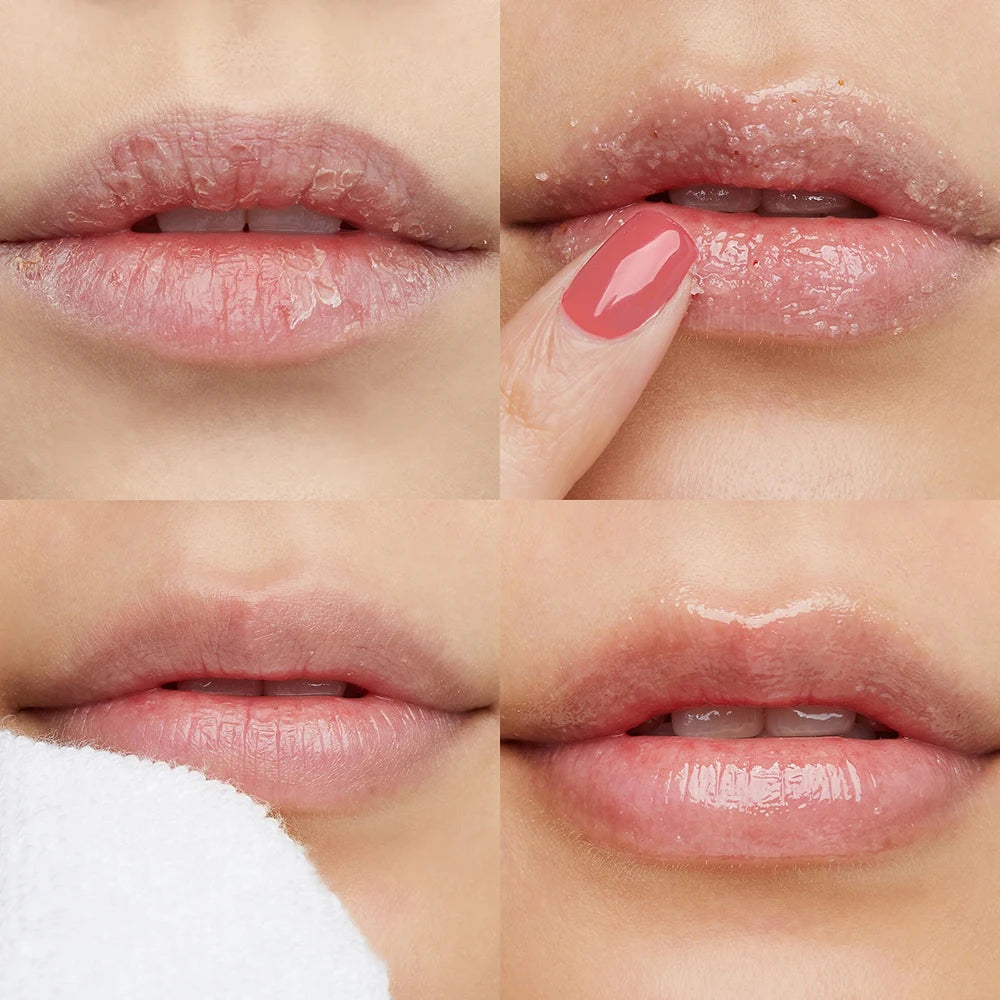 fruit lip scrub collection for lip care routine
