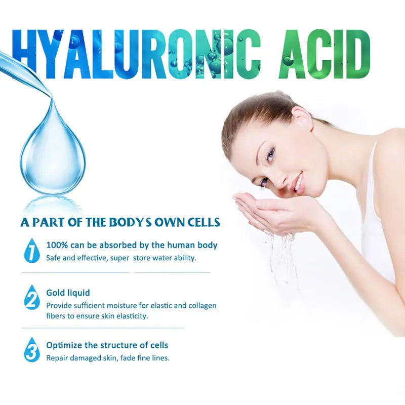 Hyaluronic Acid Serum VC Essence Face Cream Moisturizing Acne Aging & Wrinkles Repair 10PCS