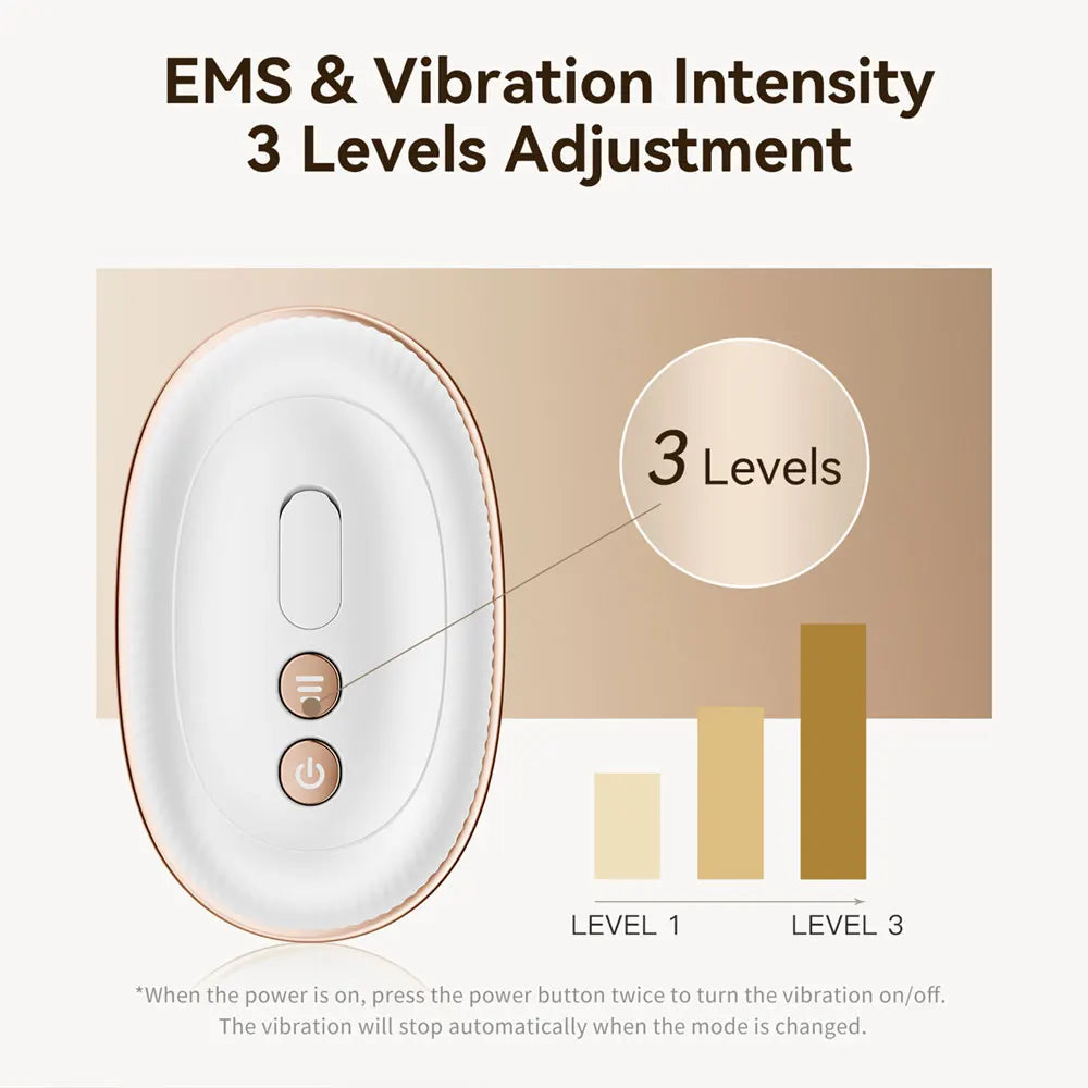 Multi‑Polar RF EMS Beauty Device – Facial Lifting, Skin Tightening & Anti‑Aging LED Therapy (24K Gold)