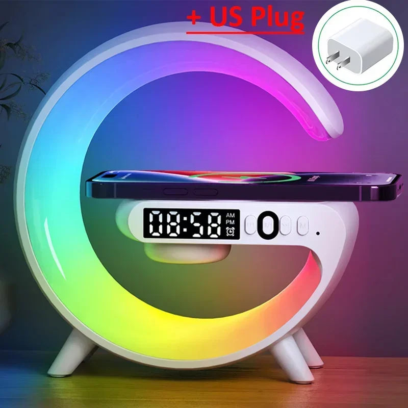 Multifunction Wireless Charger Stand Bluetooth Audio
