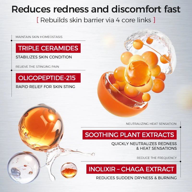 soothing face cream for sensitive and dry skin care
