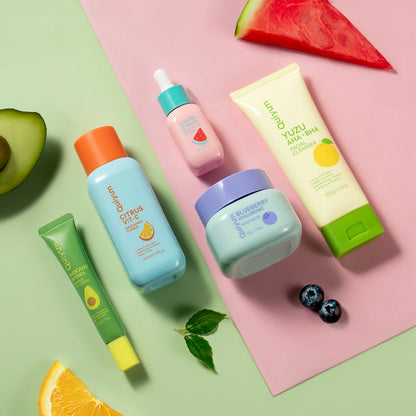 fruit extract skincare for dry dull skin treatment
