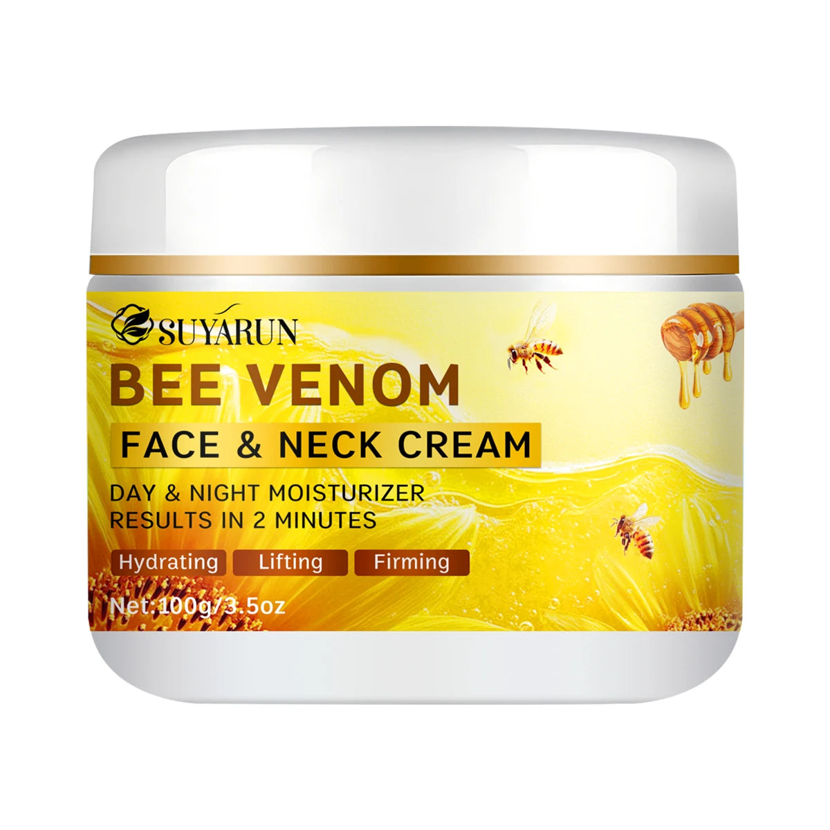 Bee Venom Collagen Anti-Aging Face Cream | Firming Lifting Moisturizer | Wrinkle Reduction | 24H Hydration.