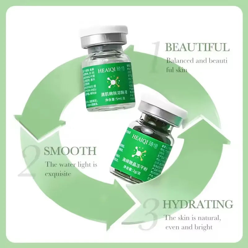 facial treatment set for smooth glowing skin texture
