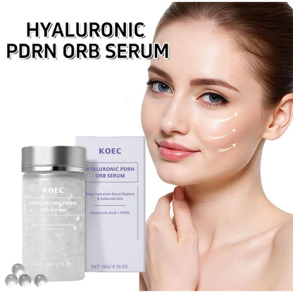 Korean Hyaluronic PDRN Orb Serum Spherical Particles Beads Face Essence Deep Hydration Salmon DNA Plumping Firming Moisturizer