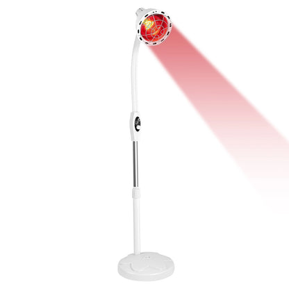 275W Adjustable Infrared Heat Lamp for Muscle&Joint Pain Relief, 360° Rotatable Infrared Therapeutic Light, 0-115℃ Temp Control