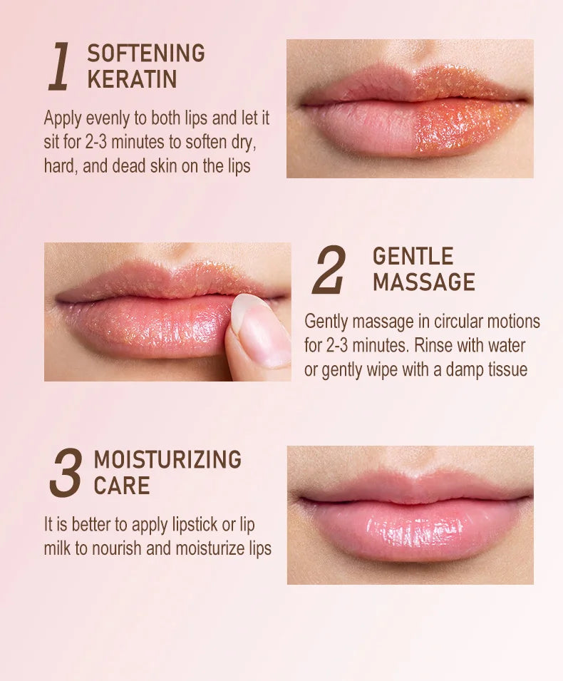 6 piece lip scrub set for brightening dark lips care
