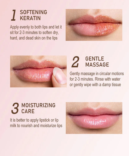 6 piece lip scrub set for brightening dark lips care
