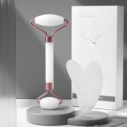 2Pcs Face Massager Roller | Guasha & Skin Care Tools