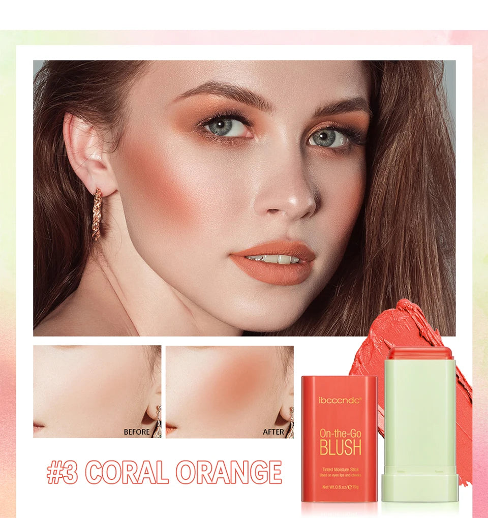 Multi‑Use Moisturizer Stick – Blush, Lips & Eyes Creamy Waterproof
