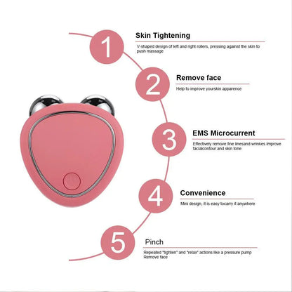 Face Lift Massager Machine Roller Microcurrent
