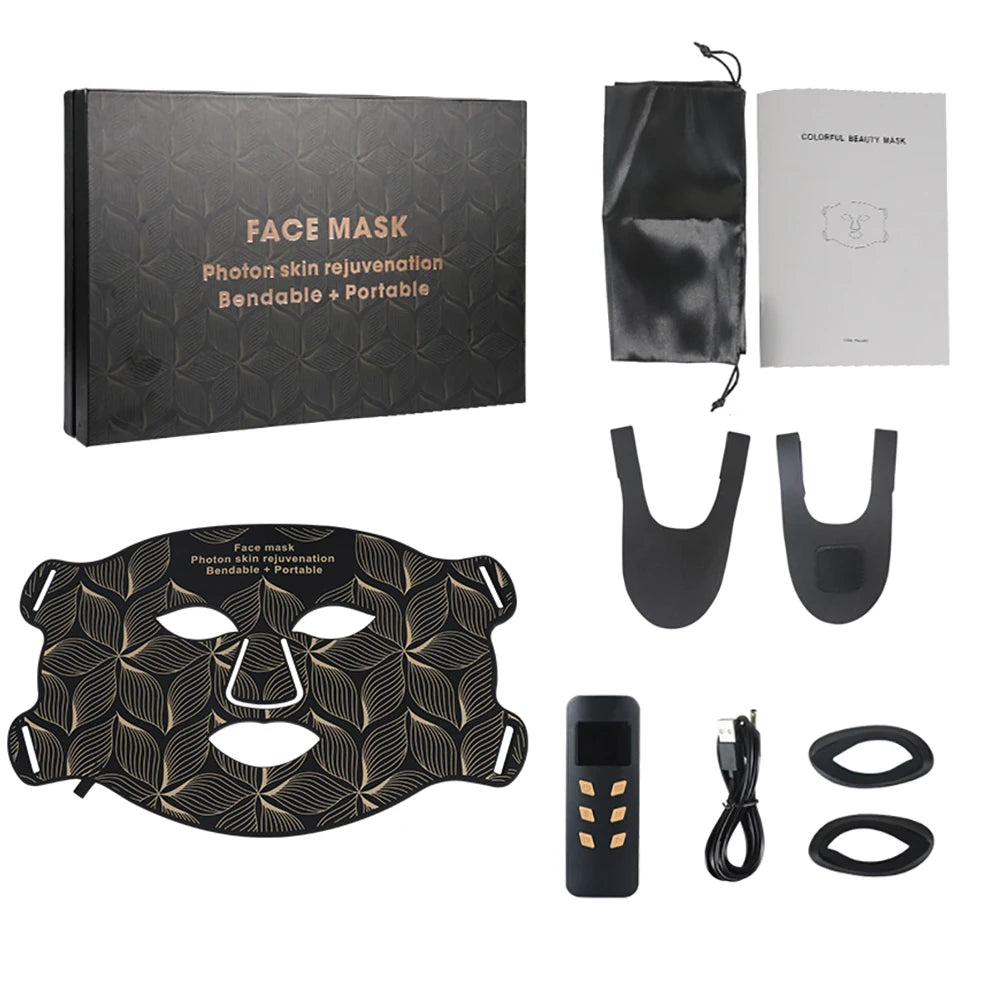 LED 8‑Color Face & Neck Mask – Anti‑Aging, Acne & Skin Tightening