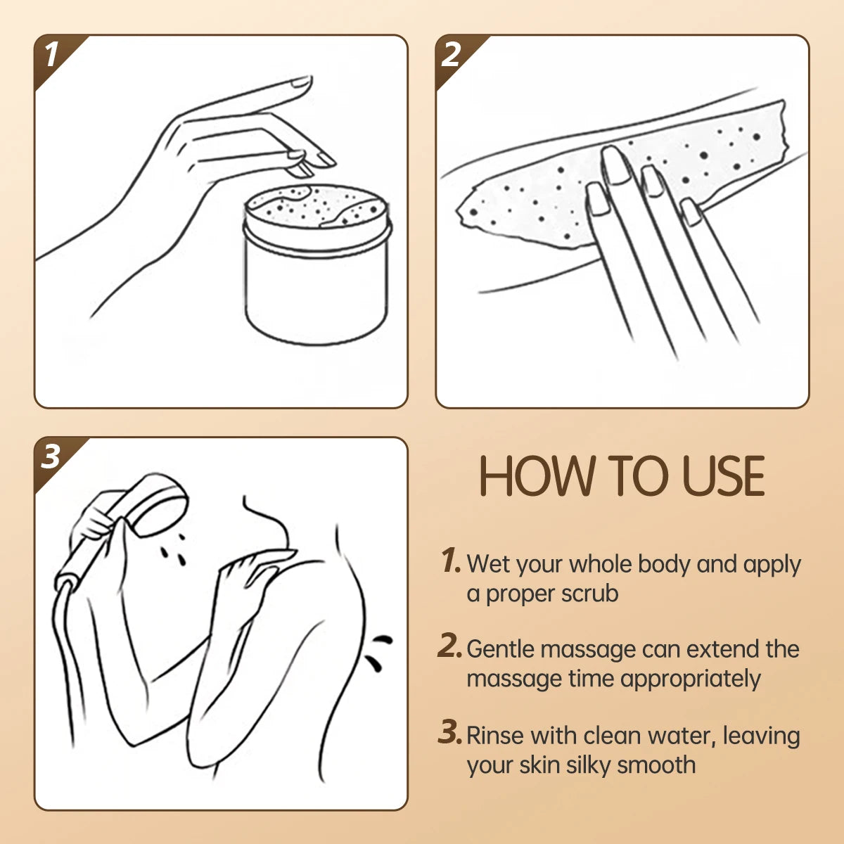 hydrating body scrub for brightening and softening skin