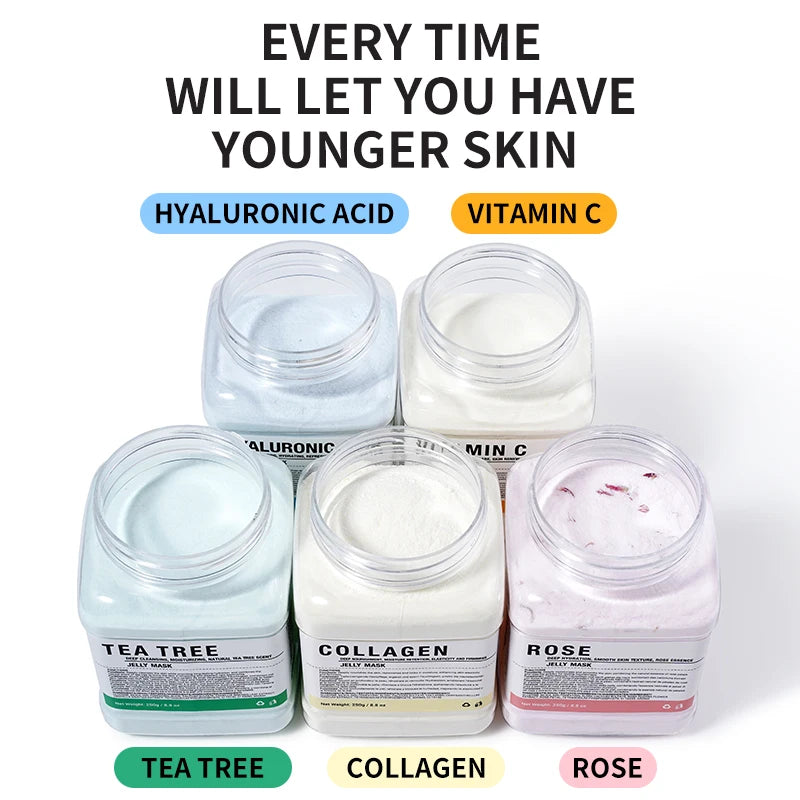 rose jelly mask for soothing and brightening skin care
