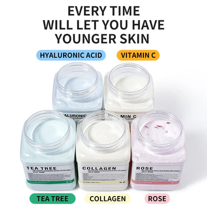 rose jelly mask for soothing and brightening skin care
