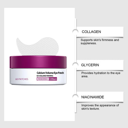 Calcium Skincare Set Anti-Aging Calcium Volume Facial Serum Eye Patches Multi Balm Fade Fine Lines Reduce Dark Circles Nourishes