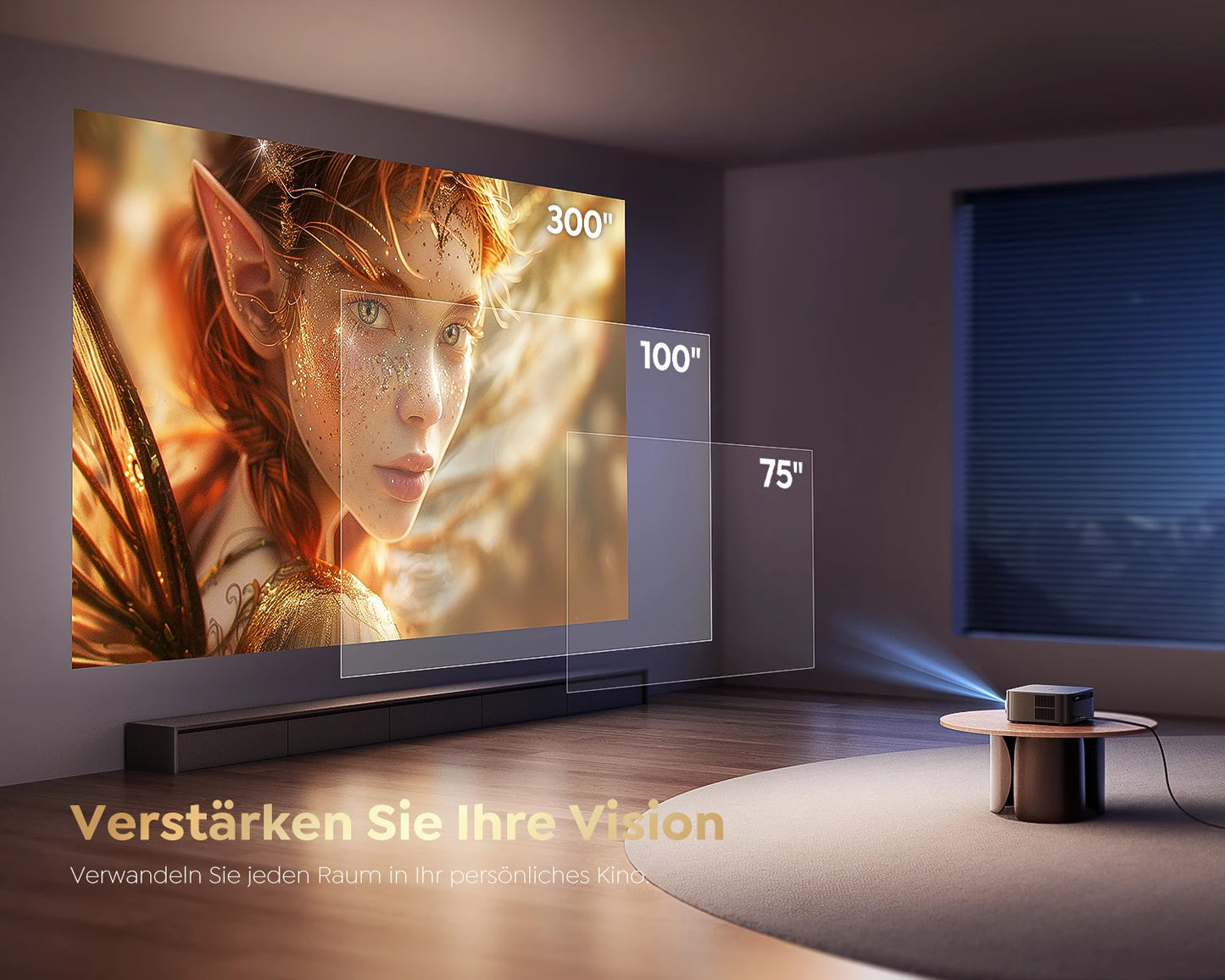 FHD Projector Bluetooth WiFi Projector Netflix Officially
