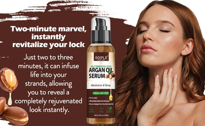 100ml Natural Argan Oil Hair Serum Repair Strengthening Moisturize Shiny Hair Healthy Scalps Treatment Care Conditioner