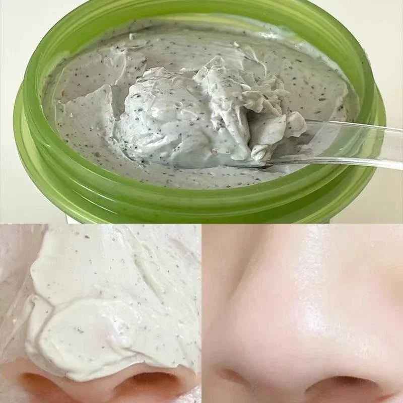 green mung bean clay mask for pore cleansing and oil control
