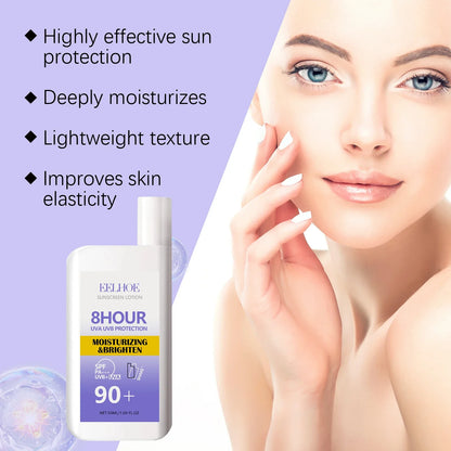 Sunscreen Cream Spf 90+ UV Protective Sunburn Repairing Cream Sun Block Isolation Lotion Moisturizing Oil-Control Face Body Care