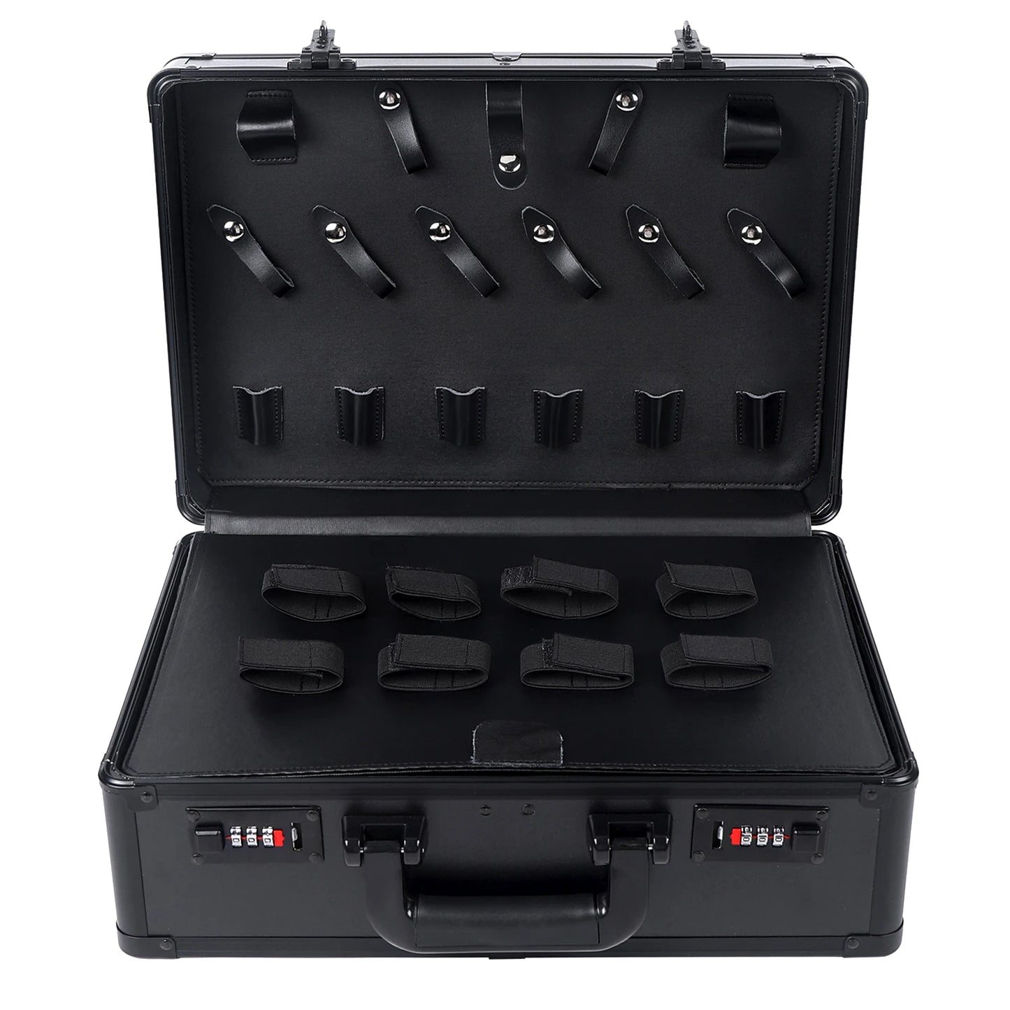 aluminum hairdressing tools case for barber and hairstylist storage
