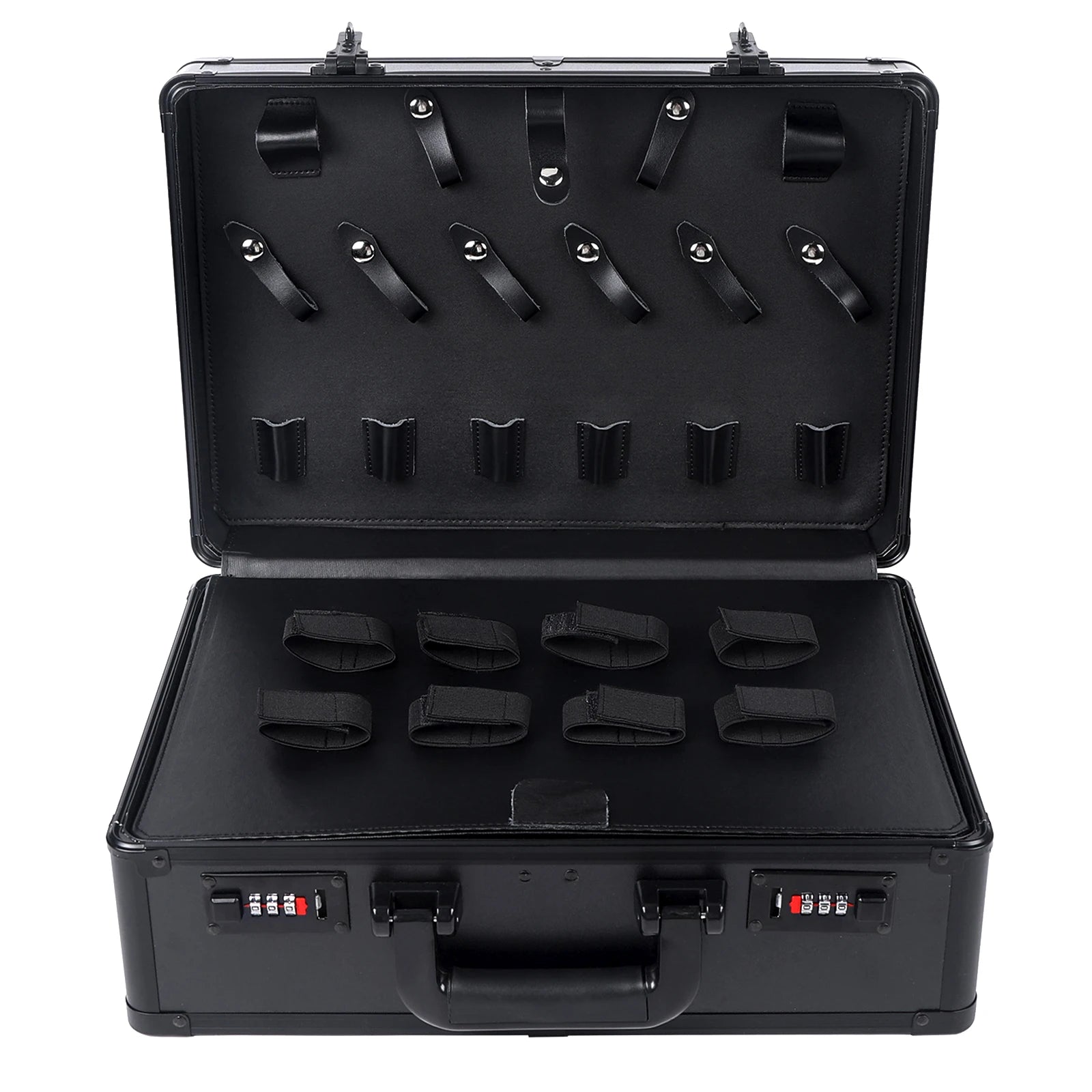 aluminum hairdressing tools case for barber and hairstylist storage
