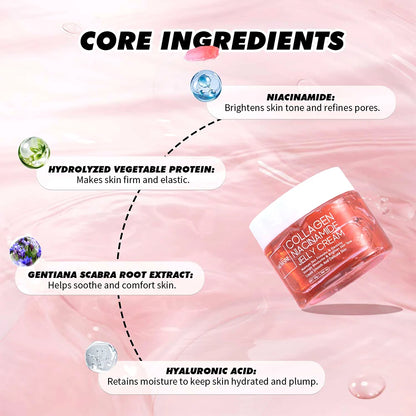 Collagen Jelly Cream Niacinamide And Hydrolyzed Collagen Strengthen The Skin Barrier Lasting Moisturizing The Skin Face Care