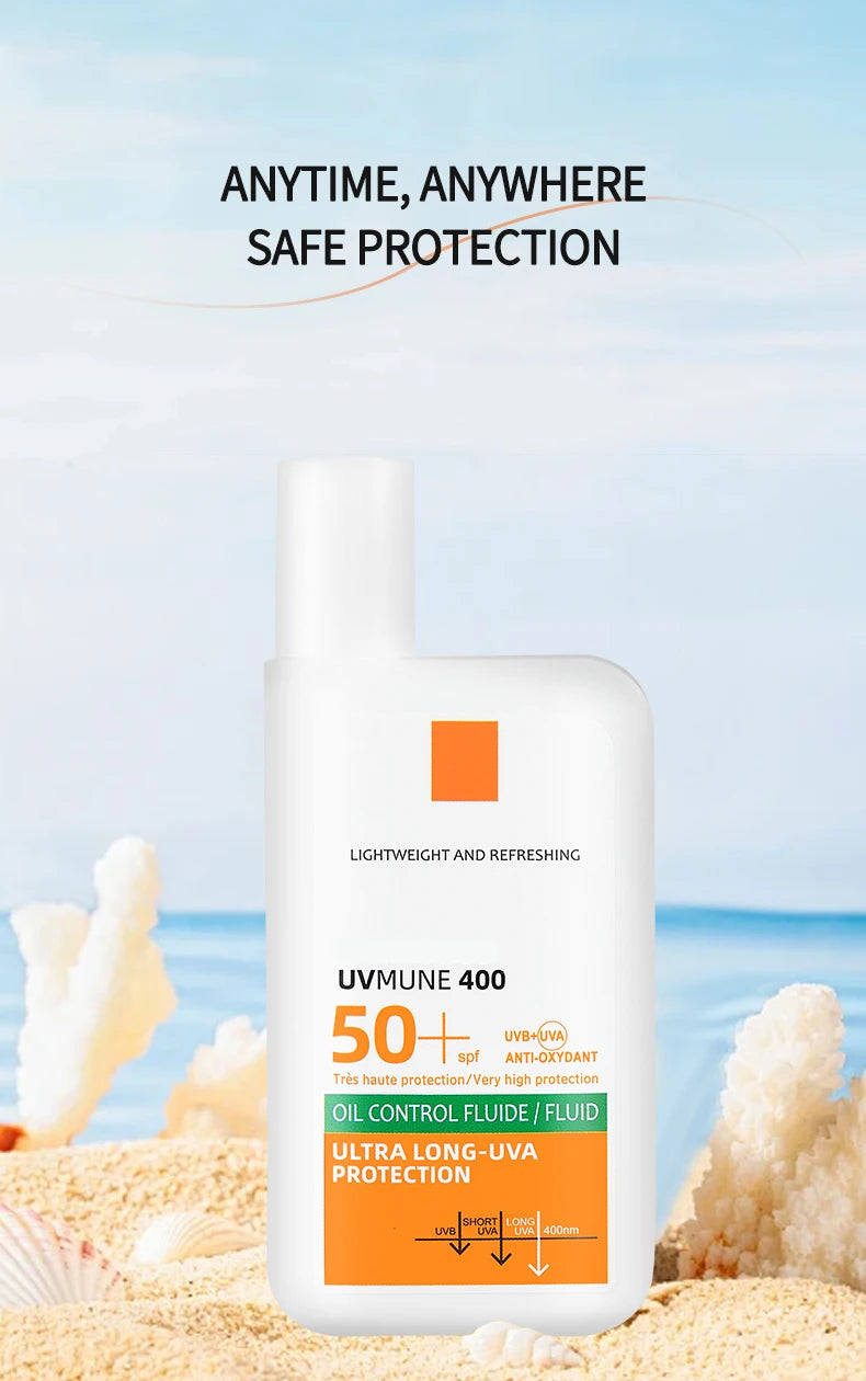 Original SPF50+ Sunscreen Lotion Cream Lasting Moisturizing Refreshing Light and Non Greasy To Prevent Facial and Body Sunburn