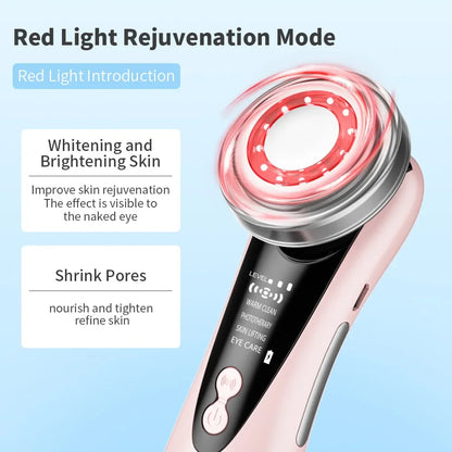 Electric Facial Massage Device Color Light Import