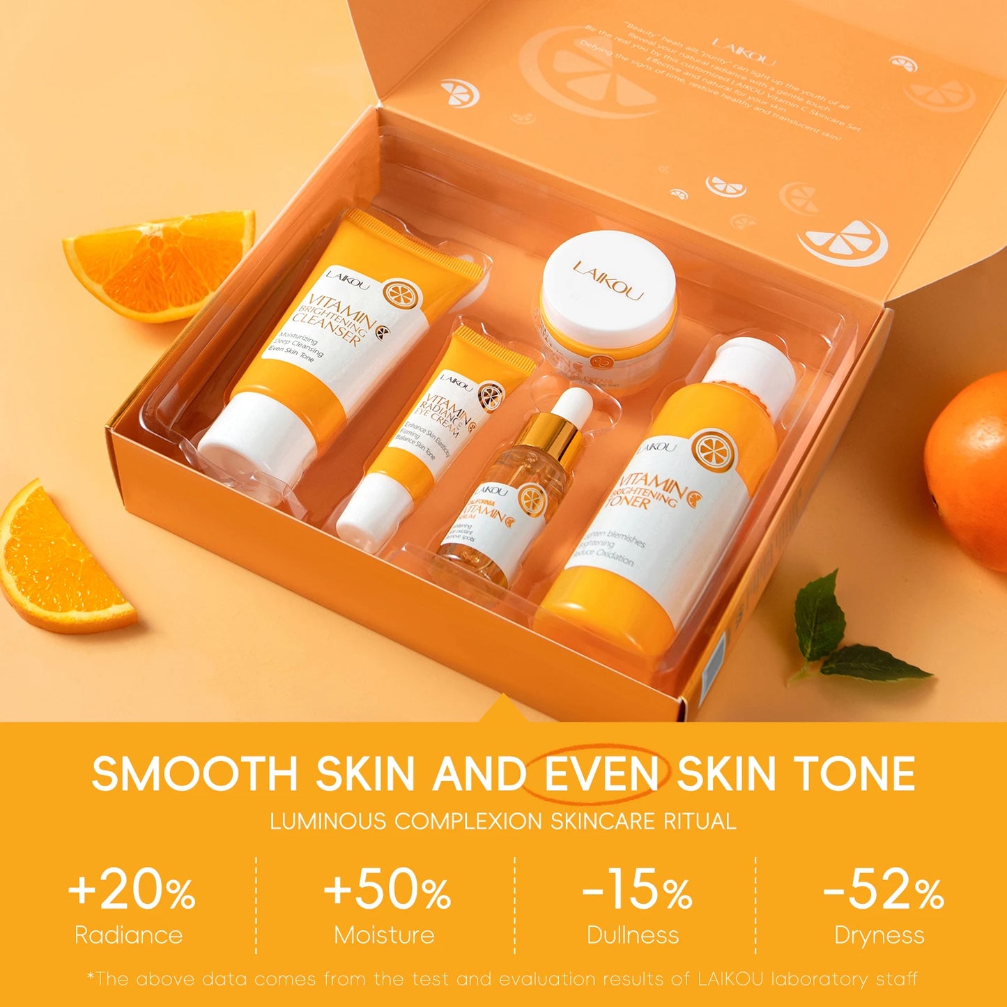vitamin c face care set for radiant and healthy skin