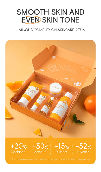 vitamin c face care set for radiant and healthy skin