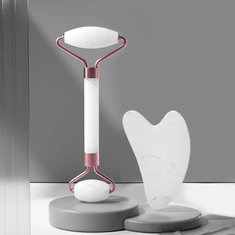 2Pcs Face Massager Roller | Guasha & Skin Care Tools