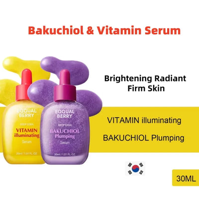 vitamin c and bakuchiol serum for brightening firm skin
