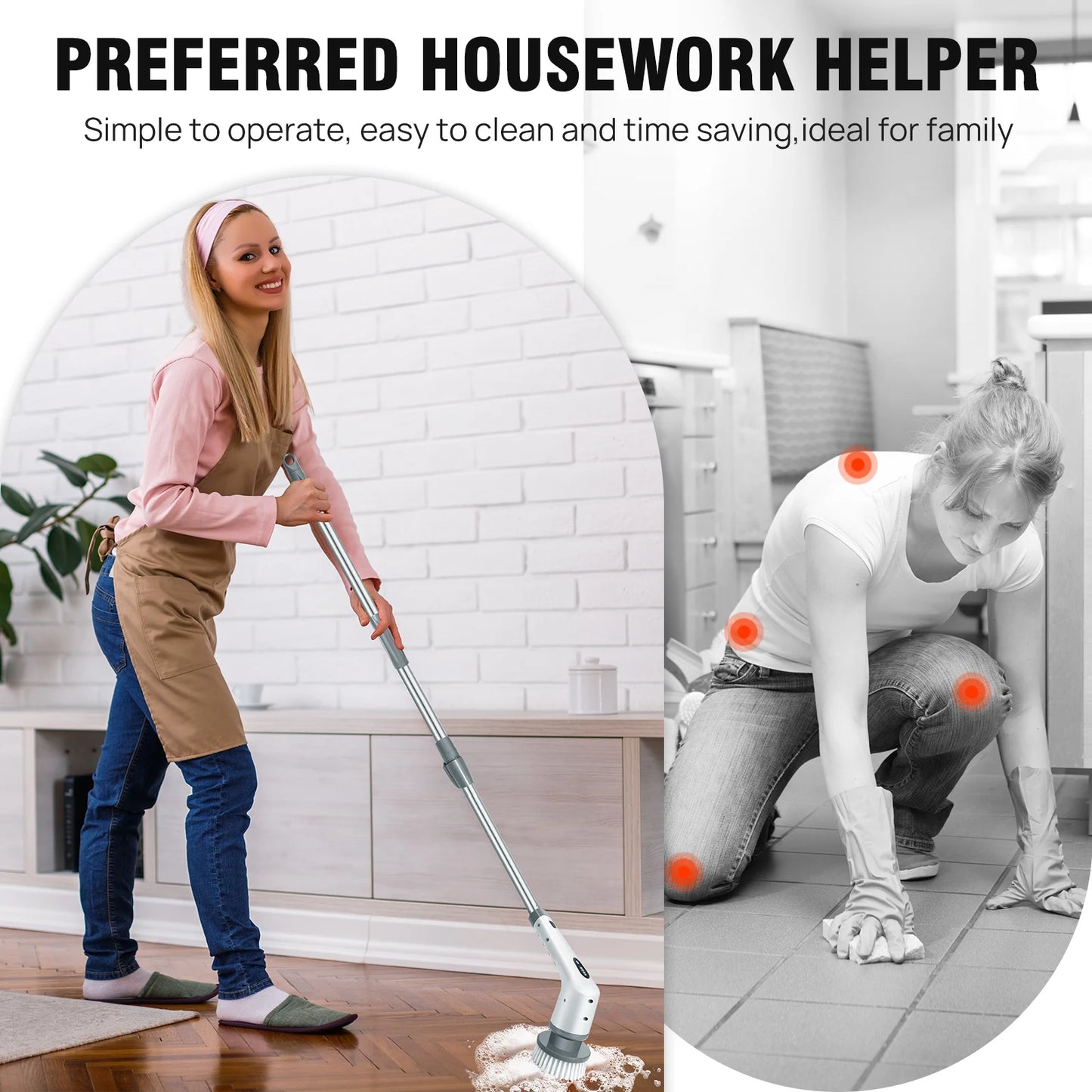 DayPlus Electric Spin Scrubber Cordless Rechargeable