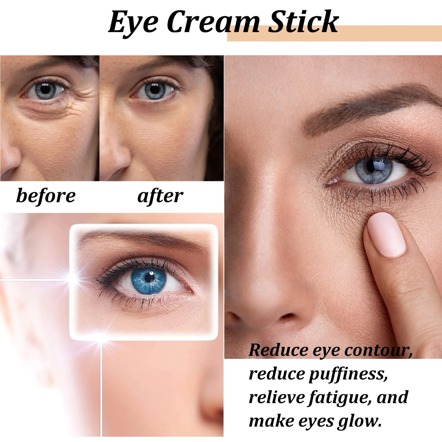 Snail Collagen Eye Cream Stick – Anti‑Wrinkle, Dark Circle Brightening & Firming Treatment