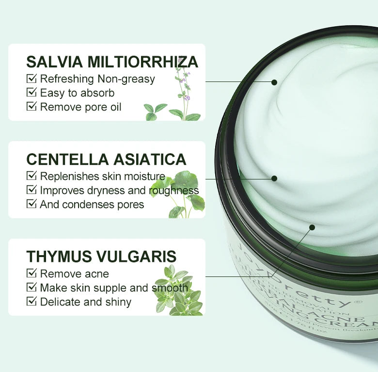 Herbal Acne Treatment Cream – Pore Shrinking & Oil Control