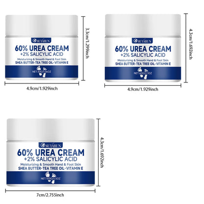 Foot Cream for Cracked Heels & Dry Skin - Intensive Moisturizing Treatment, Callus Remover, Diabetic Foot Care.