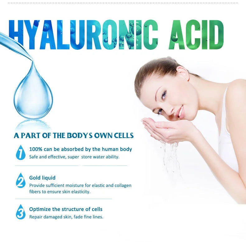 Hyaluronic Acid Serum VC Essence Face Cream Moisturizing Acne Aging & Wrinkles Repair 10PCS
