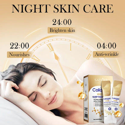 20pcs/box SADOER Sleeping Facial Masks Face Moisturizing Hydrating Anti-aging Whitening Anti Wrinkles Face Mask Facial Skin Care