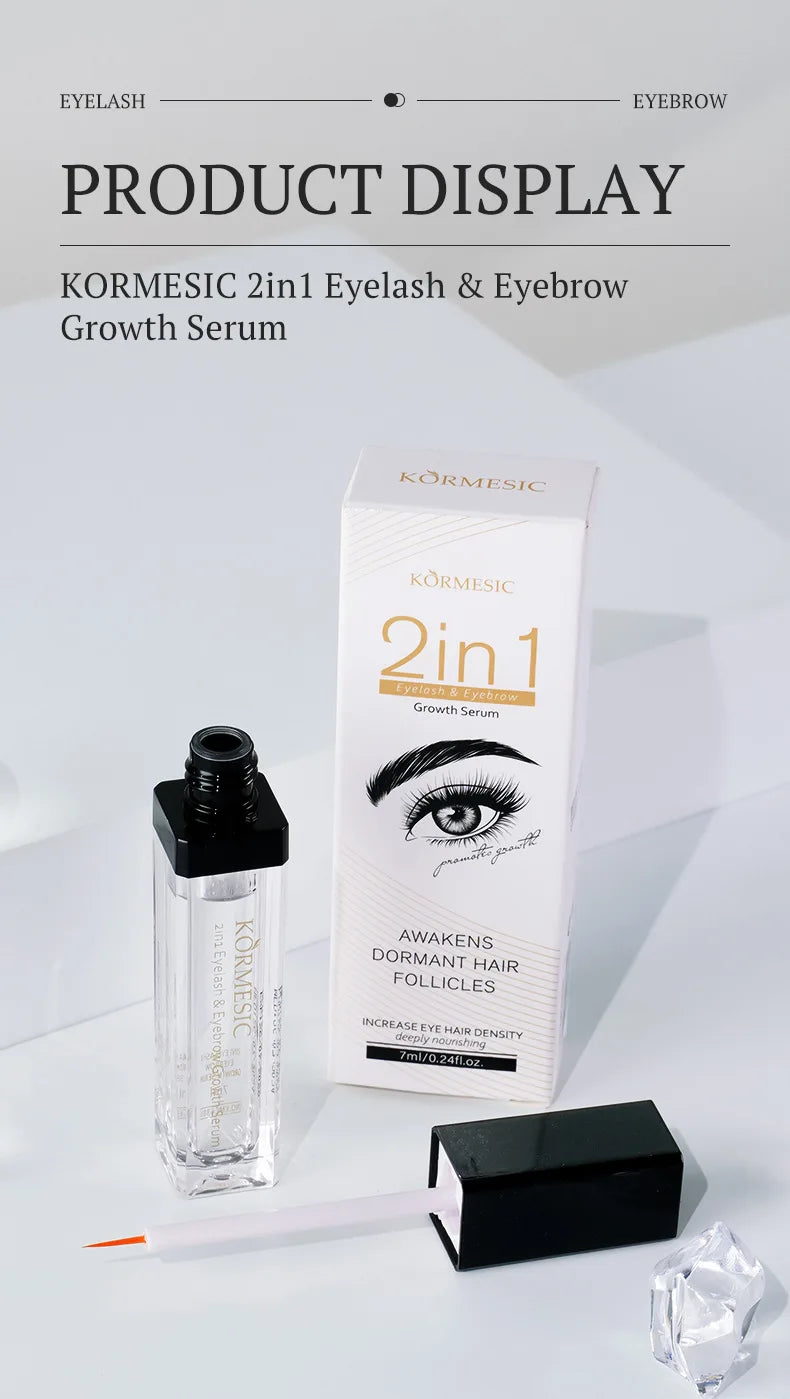 7 jours Sérum de croissance rapide pour cils,  allonge, épais, boucles naturelles, agrandissement, volumumineux, crois