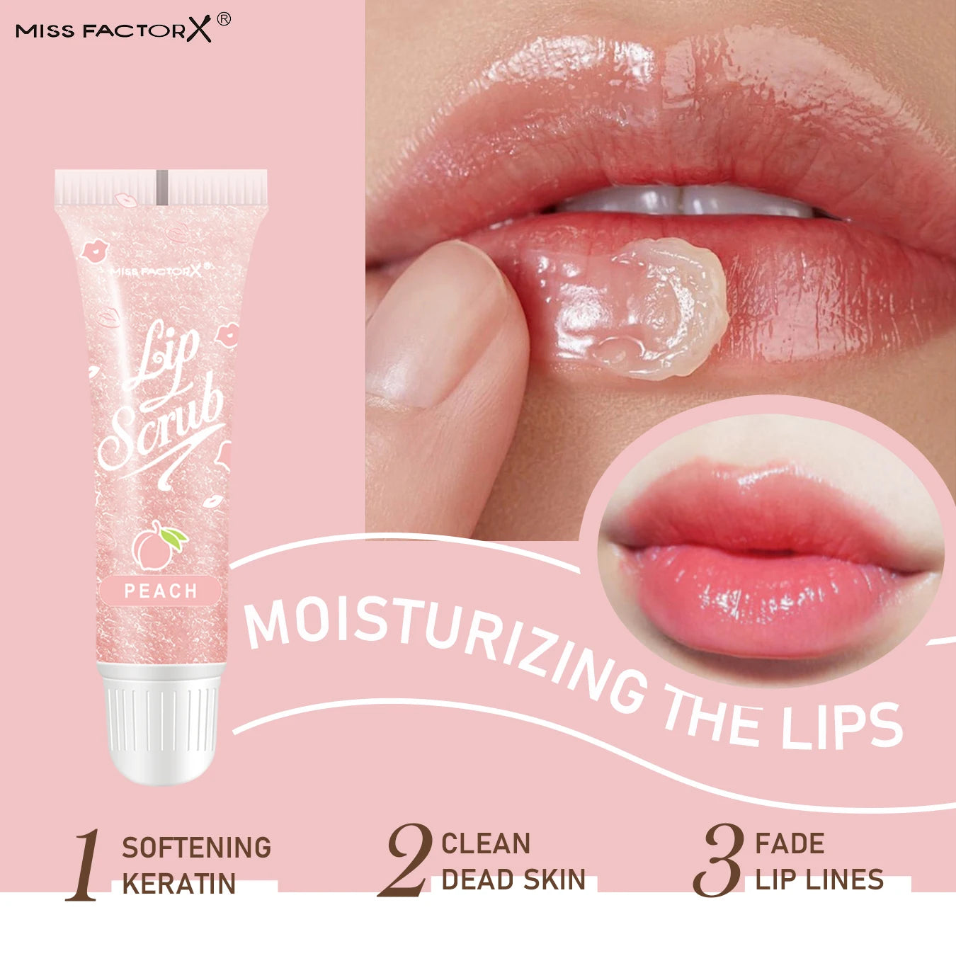 6 piece lip scrub set for brightening dark lips care
