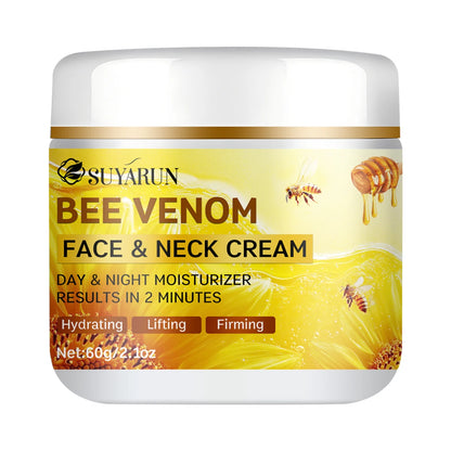 Bee Venom Collagen Anti-Aging Face Cream | Firming Lifting Moisturizer | Wrinkle Reduction | 24H Hydration.