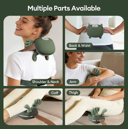 Neck Shoulder Massager Finger Pressure Shiatsu Neck Back and Shoulder Massager Electric Kneading Neck Deep Massage Muscle Relax